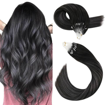 micro ring colored hair extensions